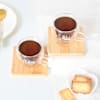 Buy Personalized Thermal Espresso Cups With Bamboo Coasters - Set Of 2