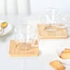 Shop Personalized Thermal Espresso Cups With Bamboo Coasters - Set Of 2