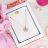 Shop Personalized Unique Flower Pendant Karwa Chauth Hamper