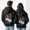 Gift Personalized Unisex Hoodies For Brothers And Sisters - Black