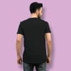 Buy Personalized V-Day Cotton Tee for Men - Black