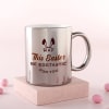 Buy Personalized Velvet Easter Cushion with Chocolate & Mug