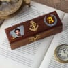 Personalized Vintage Nautical Boatswain's Pipe in Wooden Box Online