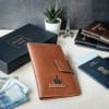 Shop Personalized Voyager's Companion Wallet - Tan