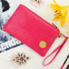 Gift Personalized Wallet with Wristlet - Pink