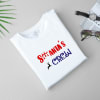 Gift Personalized White Christmas T-shirt for Men - White