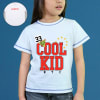 Personalized White Cotton Kids Tee Online