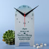 Personalized White Table Clock Online