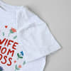 Buy Personalized Wife Mom Boss T-shirt - Ecru