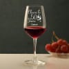 Gift Personalized Wine Bordeaux Glass Set for Happy 50th