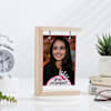 Personalized Women's Day Wooden Photo Holder Online
