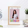 Gift Personalized Wooden Birthday Photo Holder