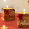 Buy Personalized Wooden Block Candles