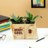 Gift Personalized Wooden Bookends For Dad