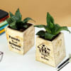 Shop Personalized Wooden Bookends for Parents
