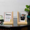 Gift Personalized Wooden Bookends For Teacher