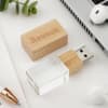 Gift Personalized Wooden Crystal Pen Drive