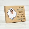 Gift Personalized Wooden Photo Frame for Brother