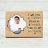 Personalized Wooden Photo Frame for Brother Online