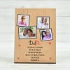Personalized Wooden Photo Frame for Father Online