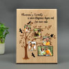 Personalized Wooden Photo Frame with Family Tree Online