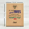 Shop Personalized Wooden Plaque for Boss