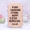 Personalized Wooden Plaque for Father Online