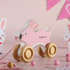 Gift Personalized Wooden Pull-along Bunny Toy