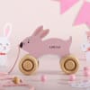 Personalized Wooden Pull-along Bunny Toy Online