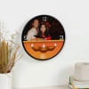 Gift Personalized Wooden Wall Clock For Diwali