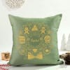 Gift Personalized Xmas Sage Green Cushion Cover