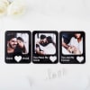 Shop Personalized You And Me Forever Fridge Magnet - Set Of 3