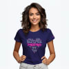 Personalized You Are Loved - Women's T-shirt - Navy Blue Online