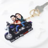 Buy Personalized You Are My Love GPS Caricature Bike Keychain