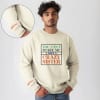 Personalized You Can't Scare Me Offwhite Sweatshirt For Brother Online