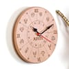 Buy Personalized Zodiac Signs Wooden Wall Clock