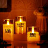 Shop Personlized Live Laugh Love LED Candles - Set Of 3