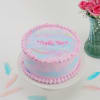 Gift Pink and Blue Cream Cake (1 Kg)
