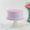 Shop Pink and Blue Cream Cake (1 Kg)