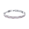 Pink And White CZ Tennis Bracelet Online