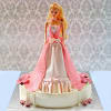 Pink Barbie Fondant Cake (3.5 Kg) Online