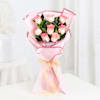 Gift Pink Bliss Cake And Jumilia Rose Bouquet Combo