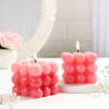 Gift Pink Bubble Candle - Set Of 2