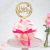 Gift Pink Chocolate Pinata Ball Cake for Birthday (750 Grams)