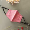 Buy Pink Cotton 3-Ply Mask with Tassels Mask Chain