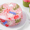 Shop Pink Floral Delight Cake (1 Kg)