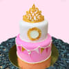 Pink & Gold Princess Fondant Cake (3.5 Kg) Online