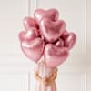 Gift Pink Heart Foil Balloons-Set Of 5