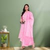 Pink Kurta Pant with Dupatta - Cotton Online