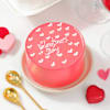 Buy Pink Love Valentines Day Cake 200 Gms